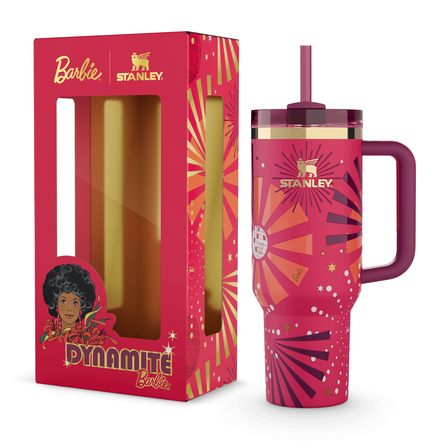 Stanley 1913 The Barbie™ x Stanley Icon Quencher 1.18L in 80's Dynamite | View 2