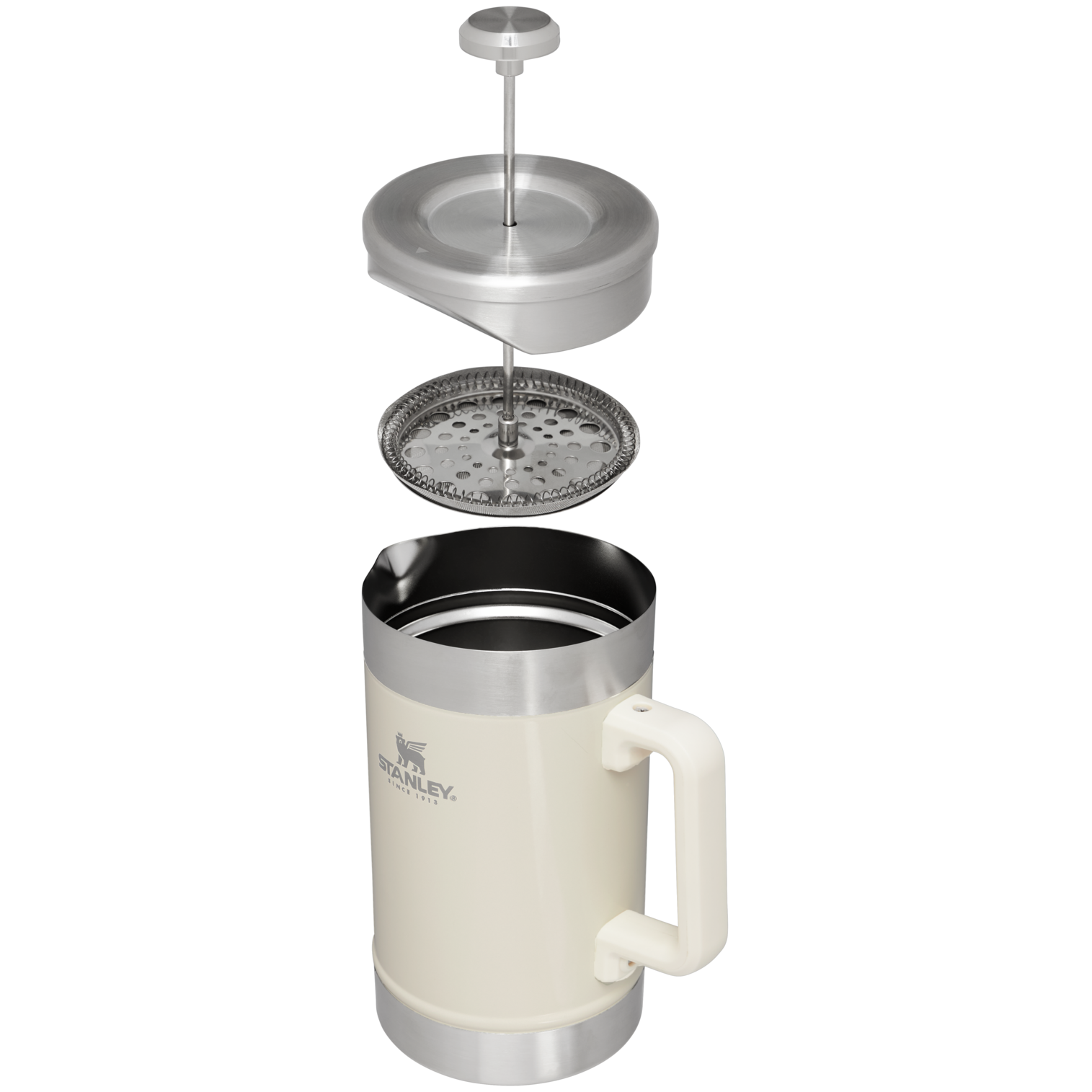 Stanley French Press 48oz with Double Vacuum Insulation, Stainless Steel Wide Mouth Coffee Press, Large Capacity, Ergonomic Handle, Dishwas 並行輸入品 Classic Stay Hot French Press | 1.4L | Stanley \u2013 Stanley 1913