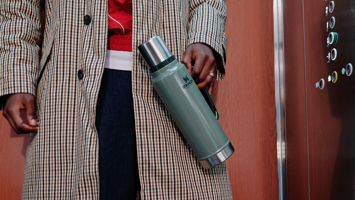 Stanley Classic Legendary insulated bottle carried indoors