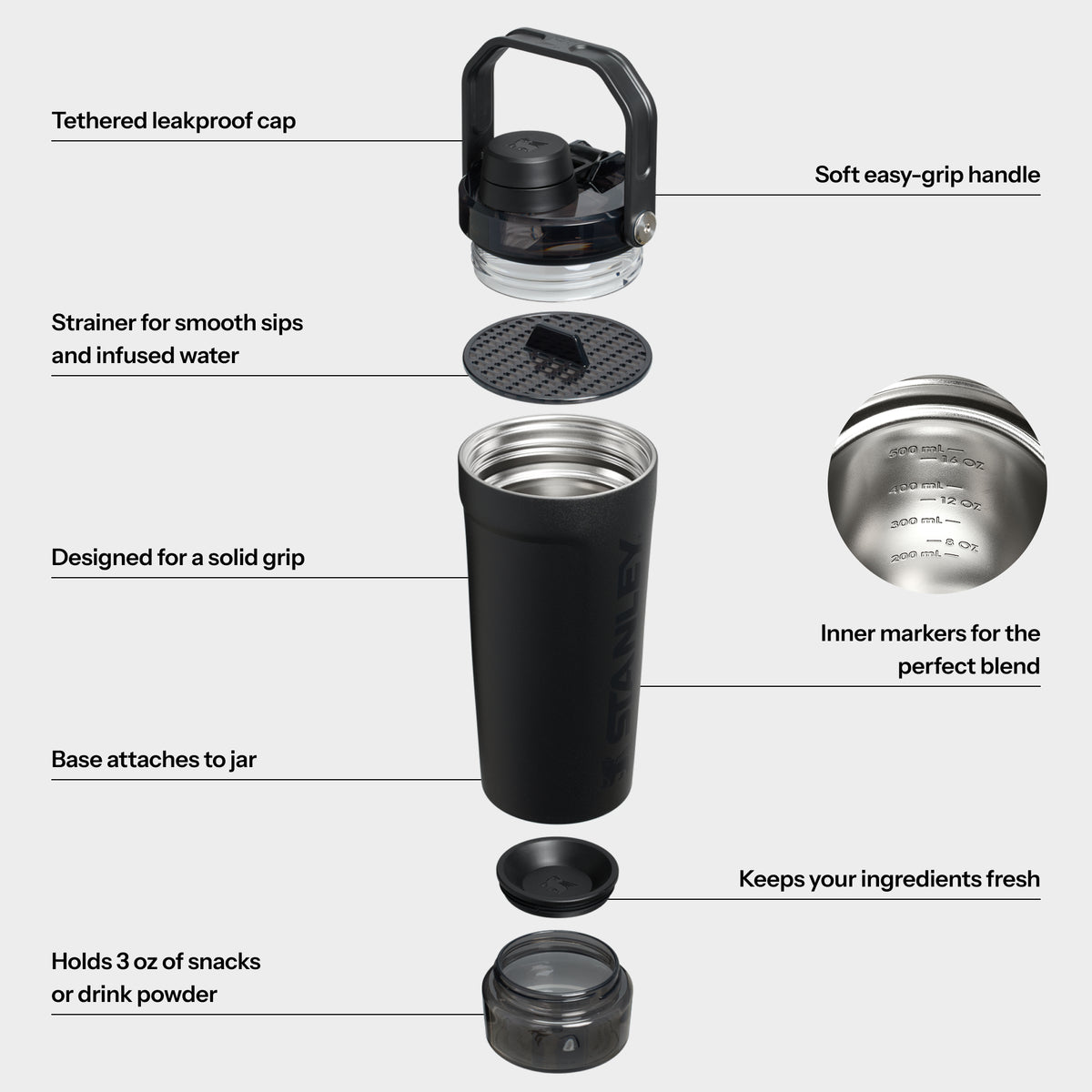 Stanley 1913 Vitalize™ Shaker in Black 2.0