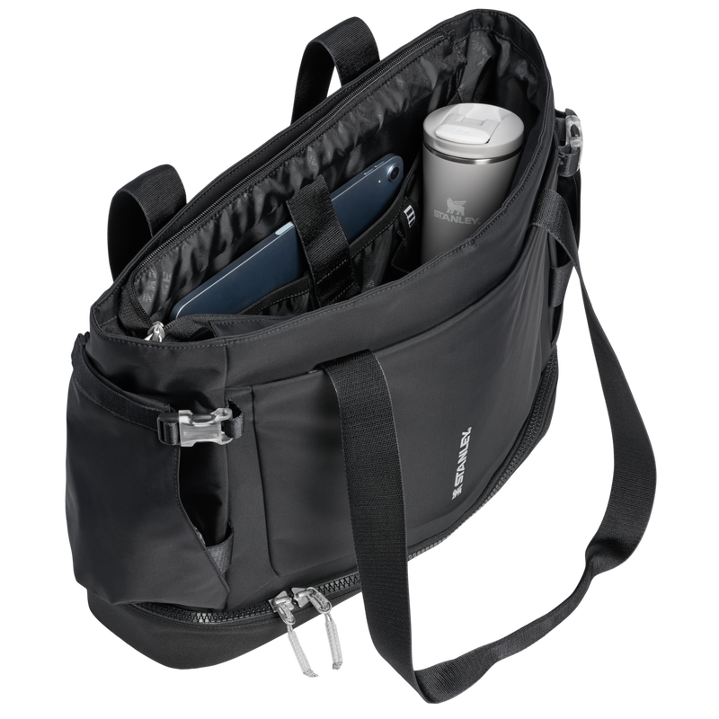 Stanley 1913 Vitalize™ Macro Method Tote 26.1L in Black | Open View