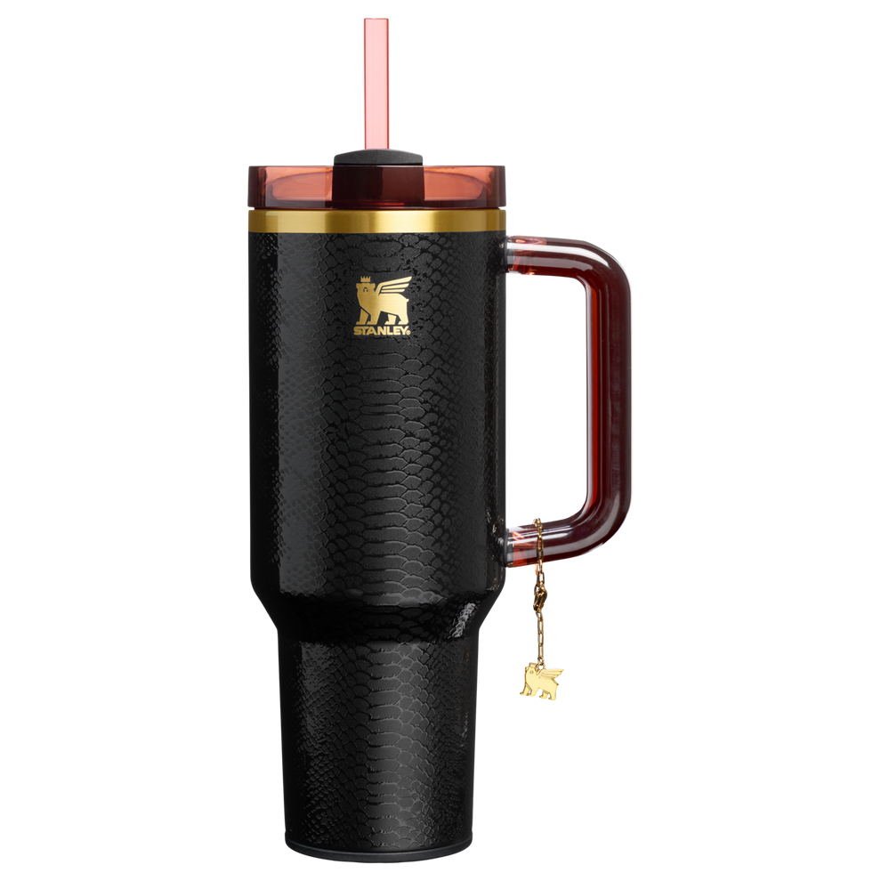 Stanley 1913 Quencher® Luxe H2.0 FlowState™ Tumbler 1.18L in Black Snakeskin
