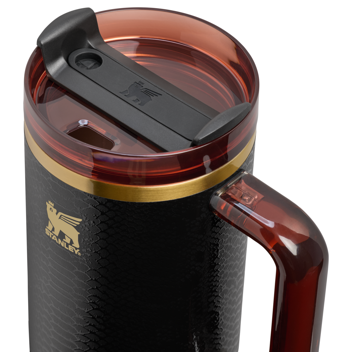 Stanley 1913 Quencher® Luxe H2.0 FlowState™ Tumbler 1.18L in Black Snakeskin | View 2