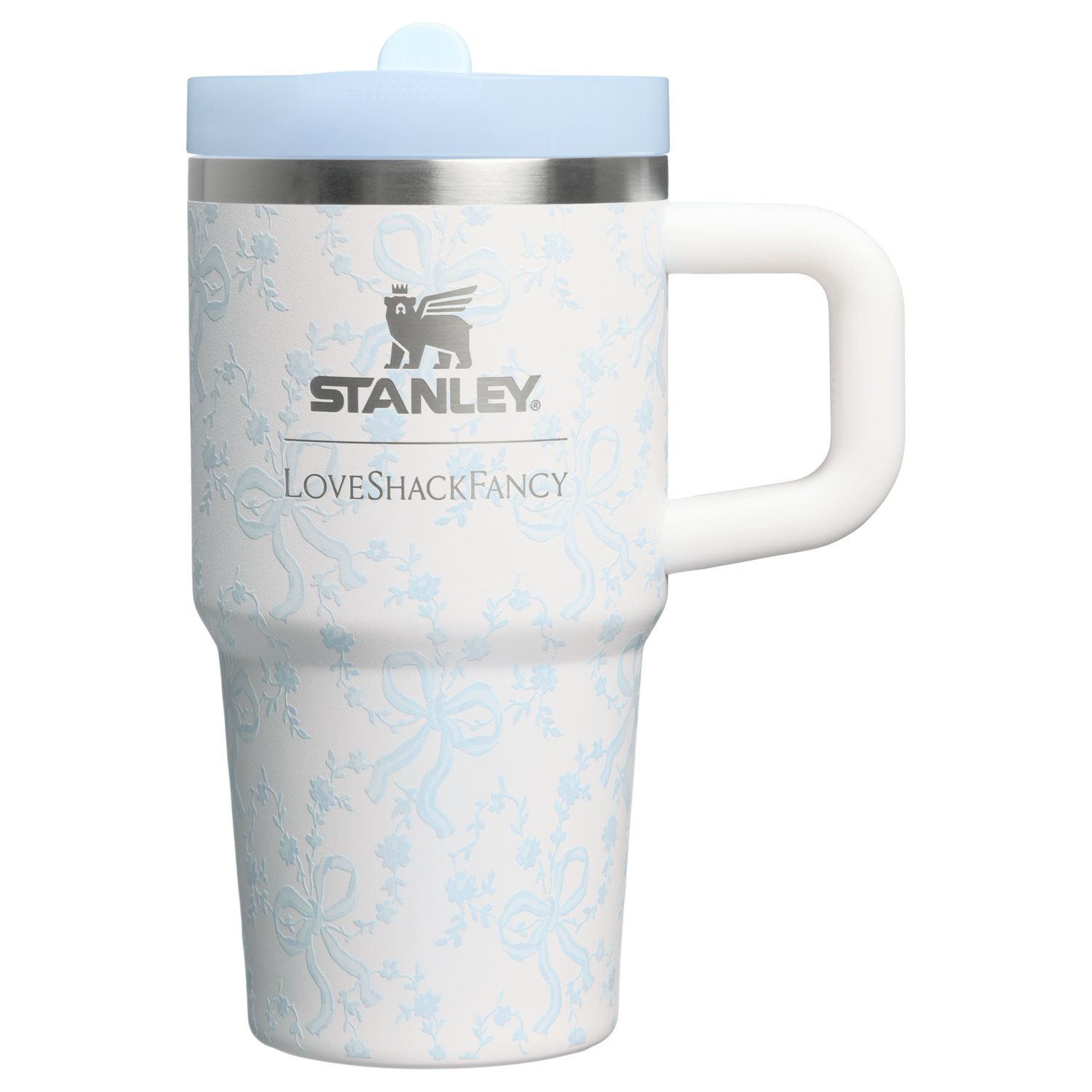 Stanley 1913 Stanley 1913 x LoveShackFancy Quencher® ProTour Tumbler 0.59L in Coquette Bow - Winter Ice | View 1