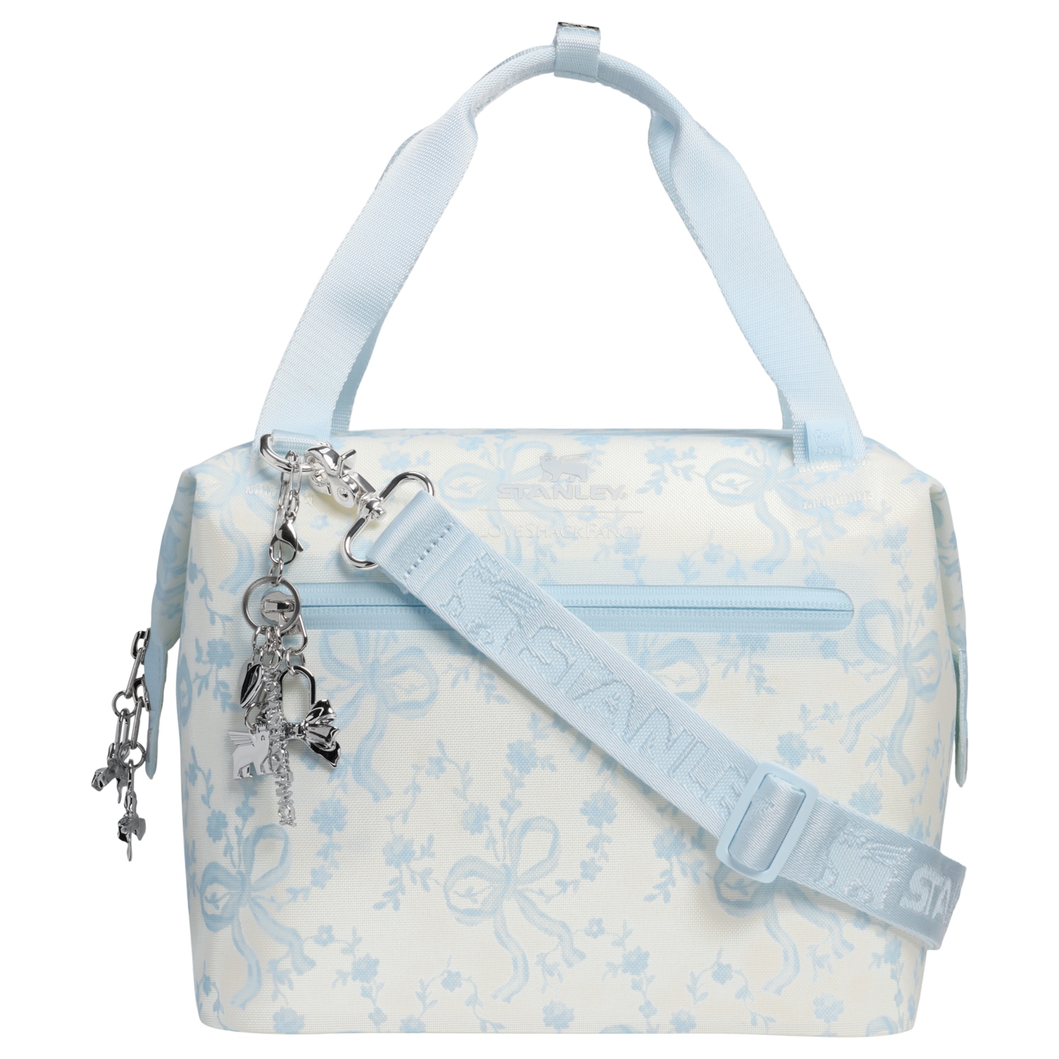 Stanley 1913 Stanley 1913 x LoveShackFancy All-Day Julienne Mini Cooler 7L in Coquette Bow - Winter Ice | View 1