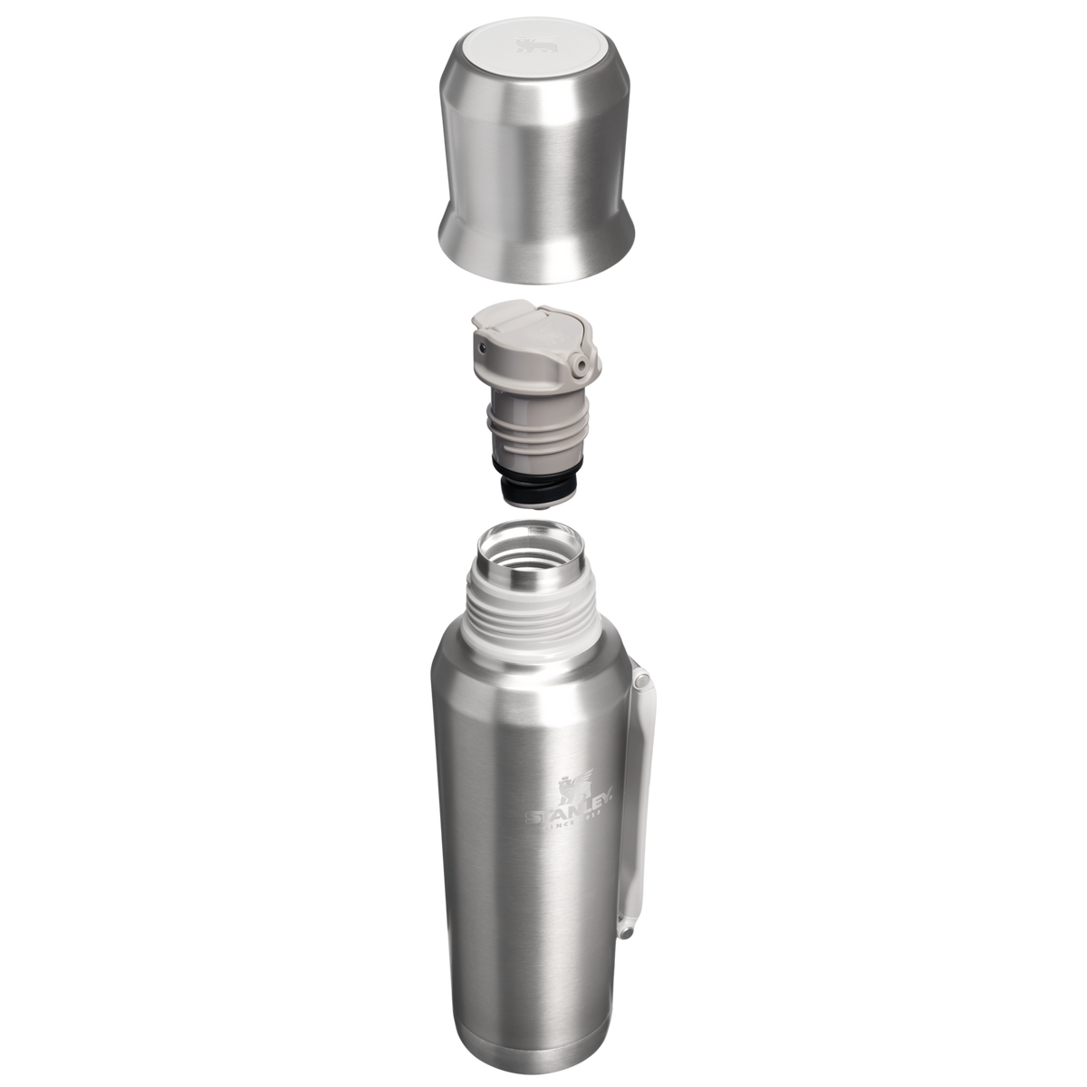Stanley 1913 Ideal Mate Bottle 1.2L in Stainless Steel Ash