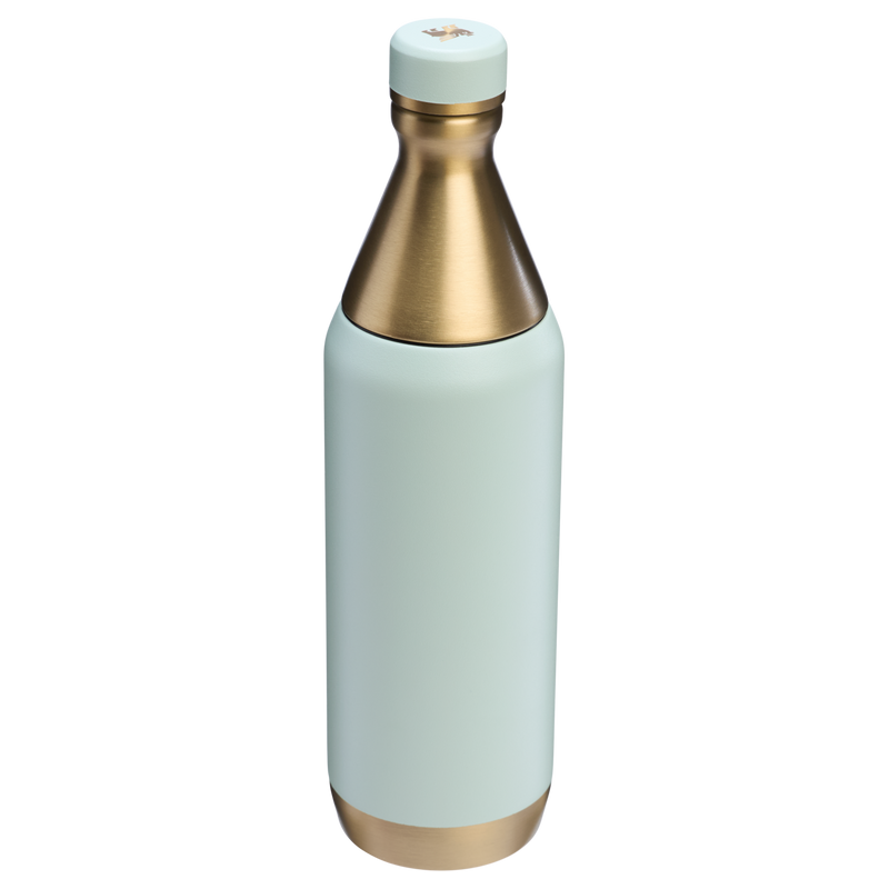 Stanley 1913 All Day Slim Bottle 0.59L in Gilded Celadon | Back View