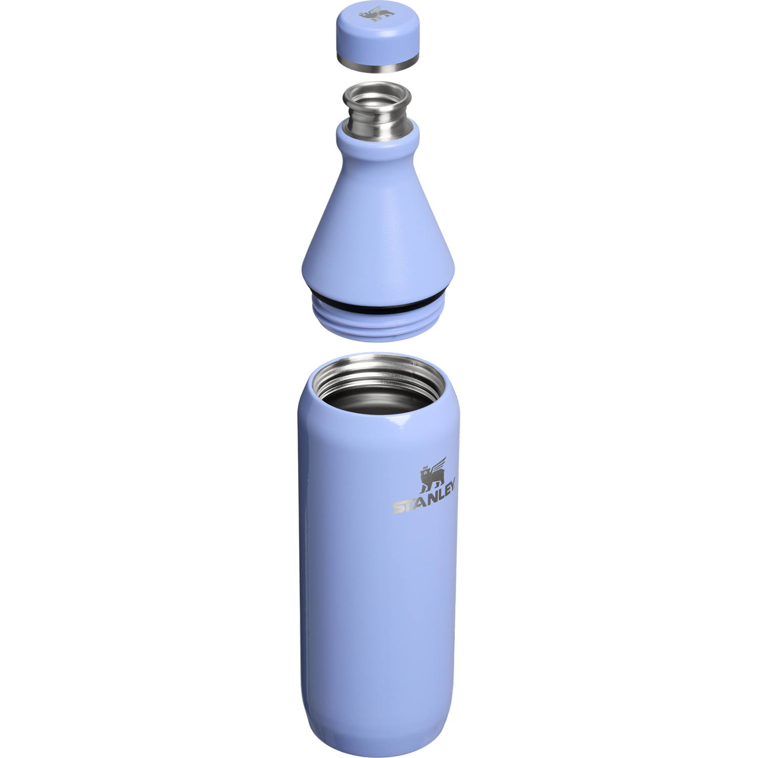 Stanley 1913 All Day Slim Bottle 0.59L in Hydrangea Gloss | View 2
