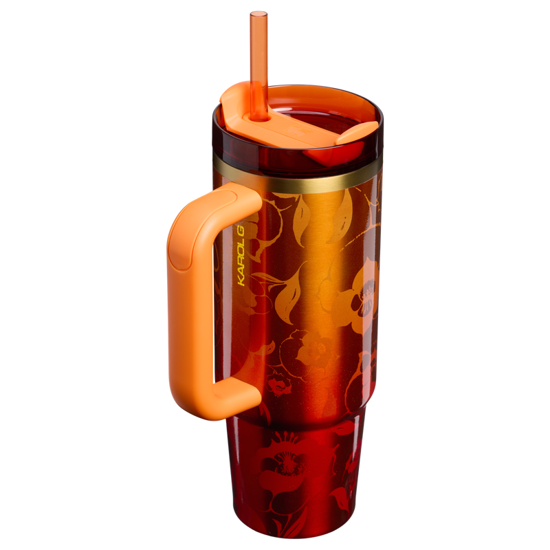 Stanley 1913 Stanley 1913 x Karol G Quencher® H2.0 FlowState™ Tumbler 0.89L in Karol G Flor | Back View