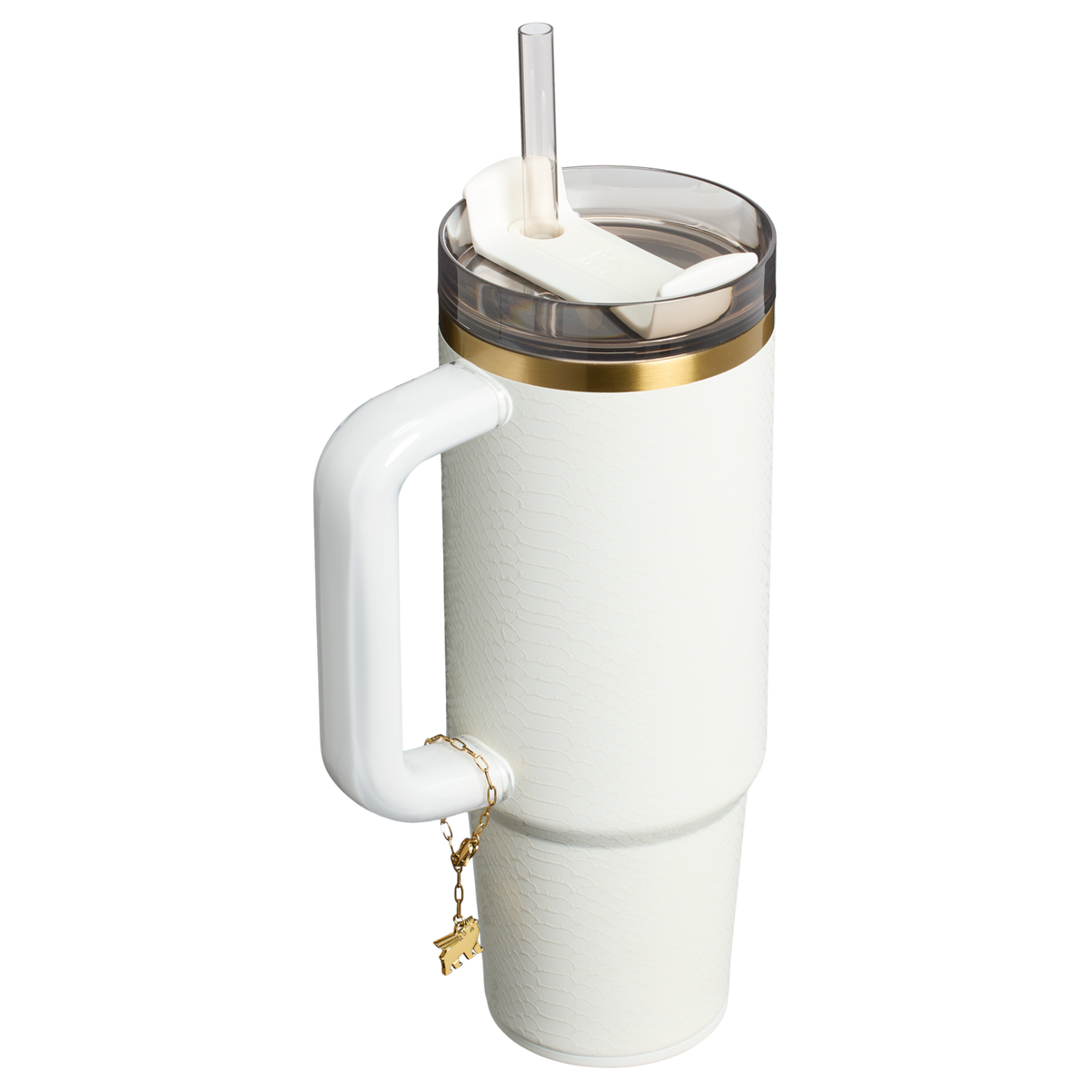 Stanley 1913 Quencher® Luxe H2.0 FlowState™ Tumbler 0.89L in Pale Stone Snakeskin | Back View