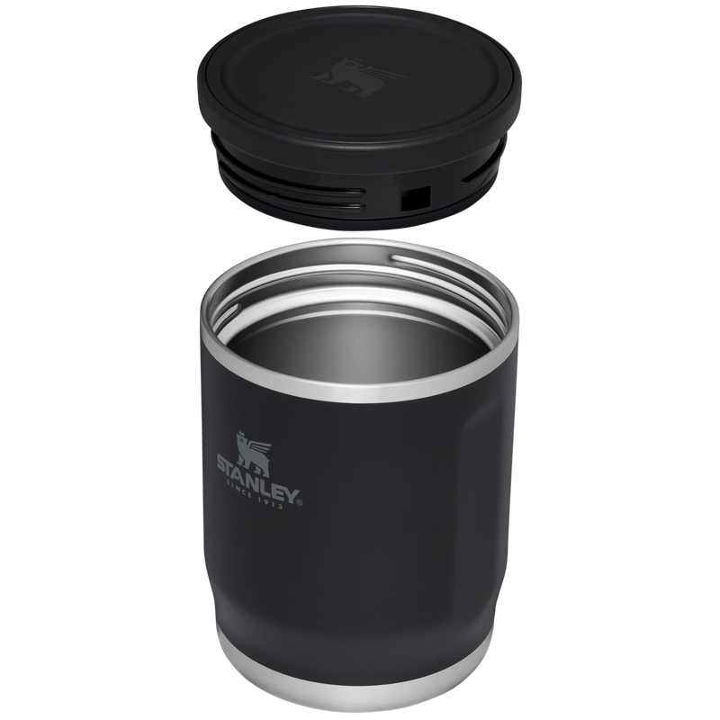 Stanley 1913 Adventure To-Go Food Jar 0.53L in Black | Cross Section View