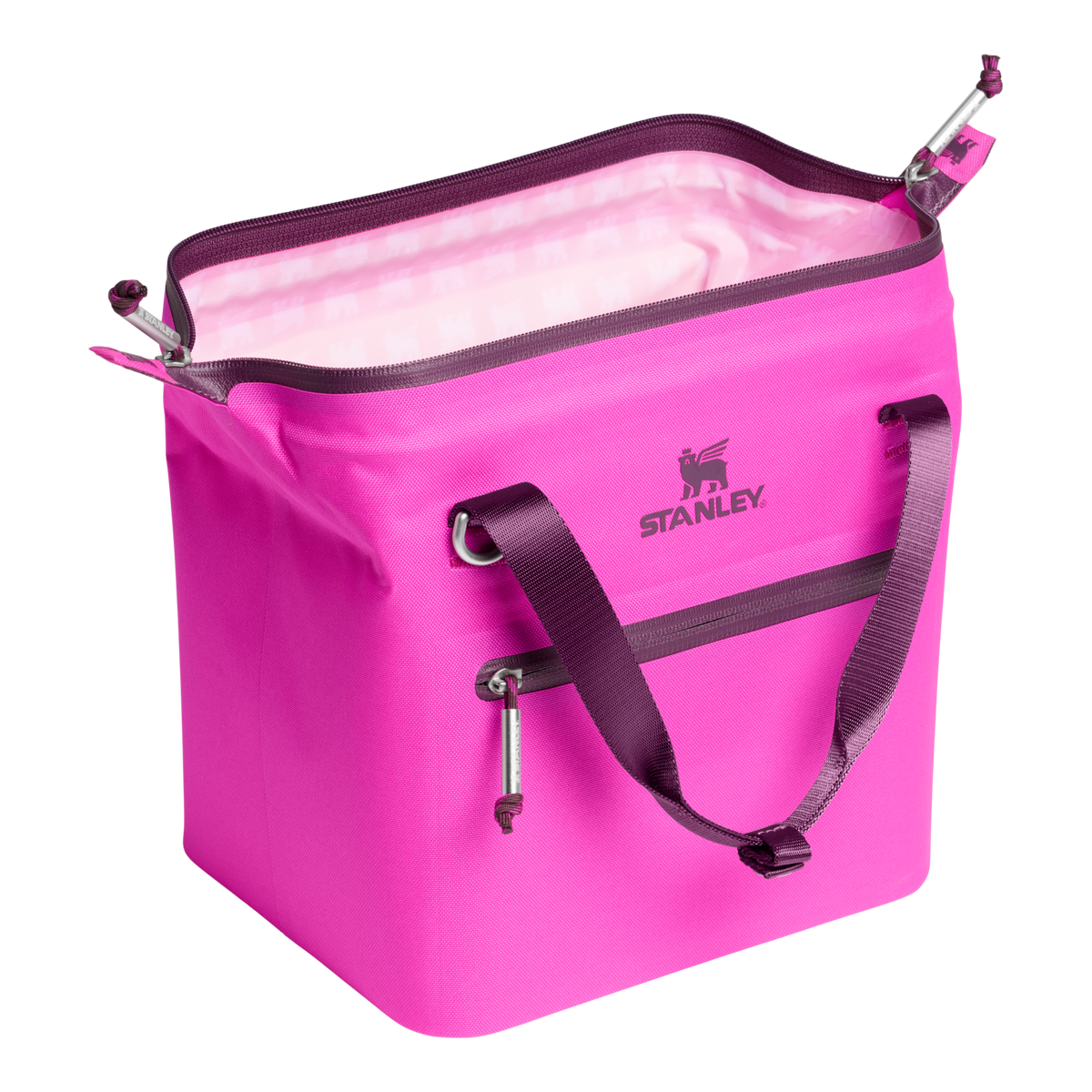 Stanley 1913 All-Day Julienne Mini Cooler 7L in Violet Blossom | Open View