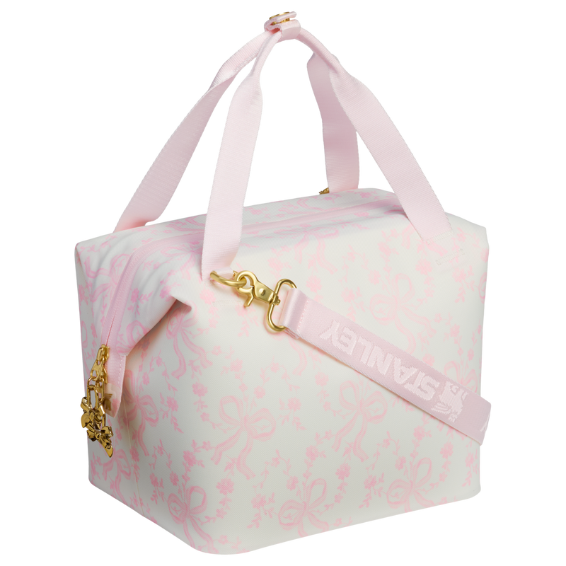 Stanley 1913 Stanley 1913 x LoveShackFancy All-Day Julienne Mini Cooler 7L in Coquette Bow - Chantilly | Back View