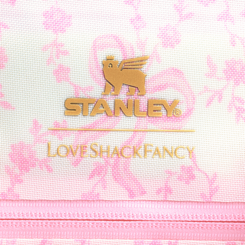 Stanley 1913 Stanley 1913 x LoveShackFancy All-Day Madeleine Mini Cooler 13.2L in Coquette Bow - Chantilly | Back Detailed View