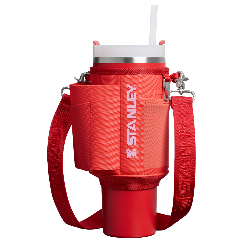 Stanley 1913 All Day Quencher Carry-All in Hot Coral