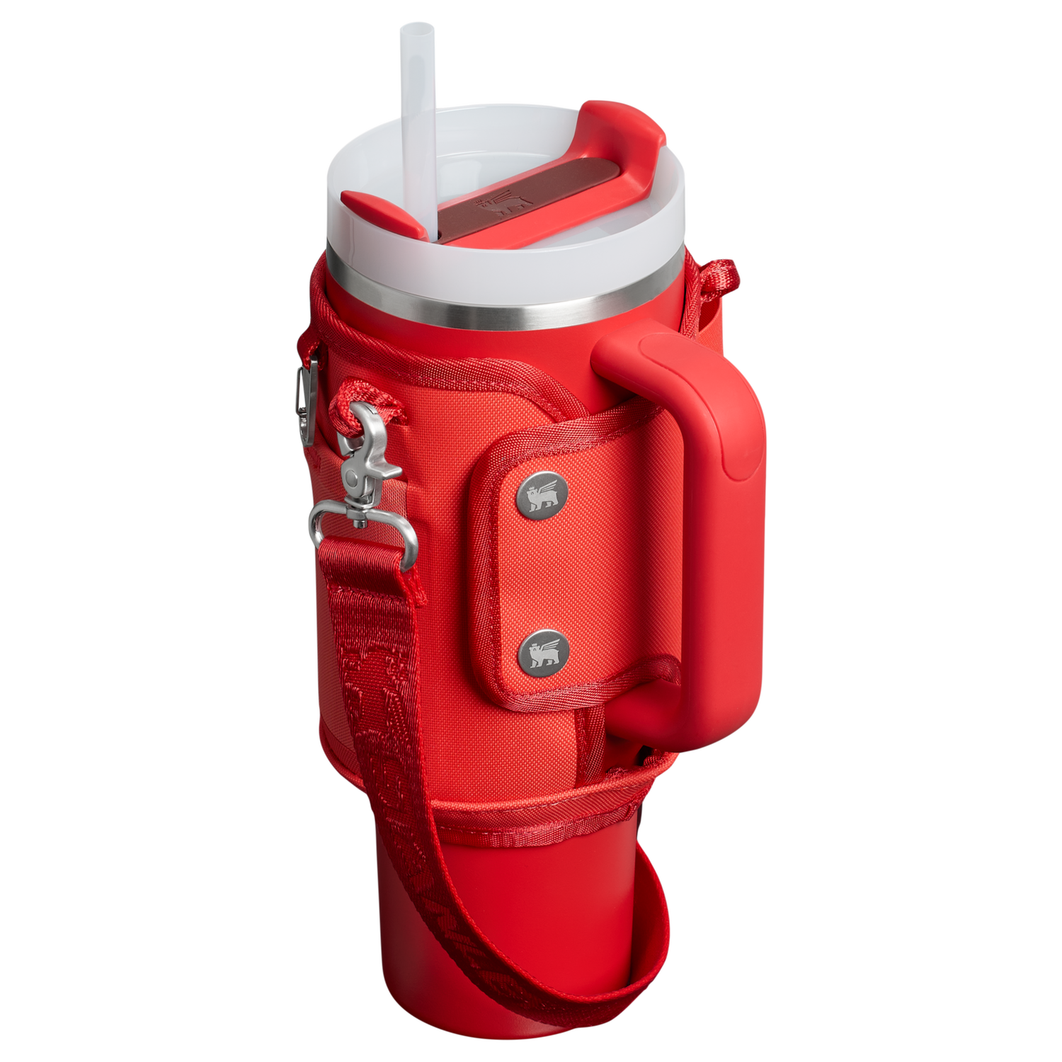 Stanley 1913 All Day Quencher Carry-All in Hot Coral