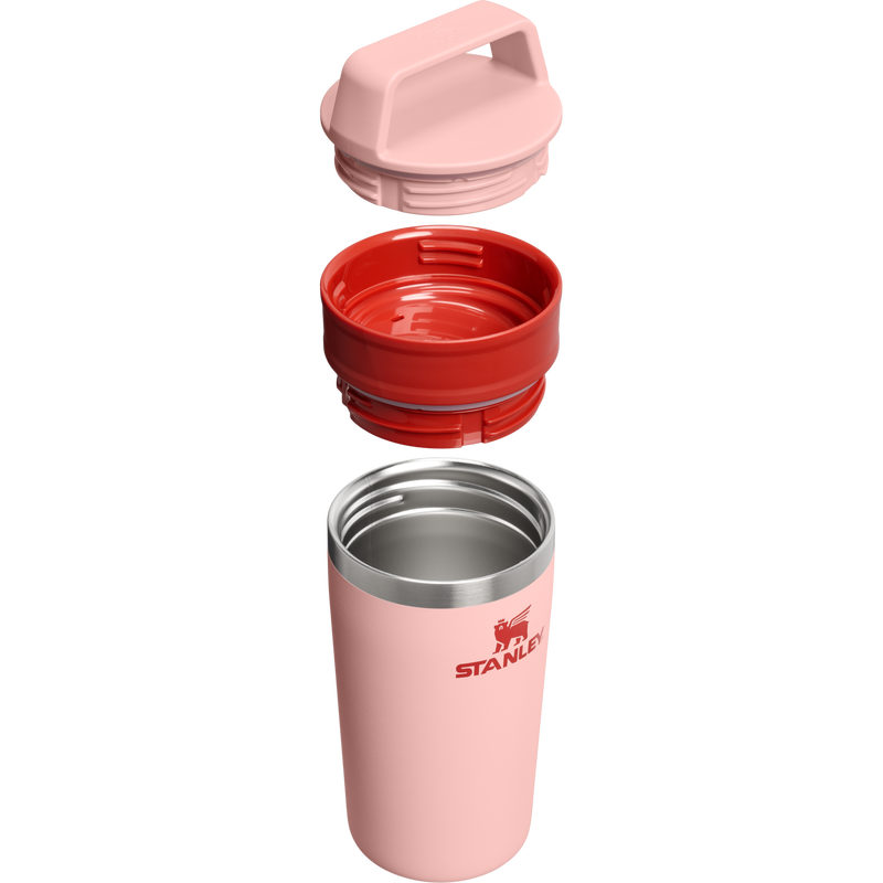 Stanley 1913 Café-To-Go Travel Mug 0.35L in Peach Rose | Cross Section View