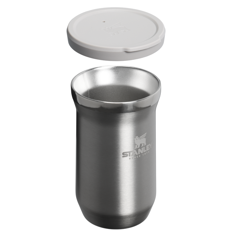 Stanley 1913 Classic Terere Mate Mug 0.2L in Stainless Steel Ash | Cross Section View