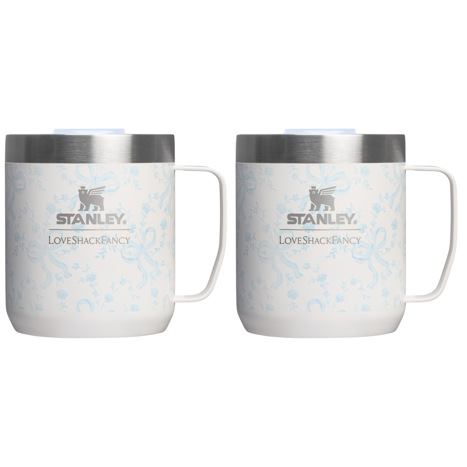 Stanley 1913 Stanley 1913 x LoveShackFancy Camp Mug Set 0.35L in Coquette Bow - Winter Ice | View 1