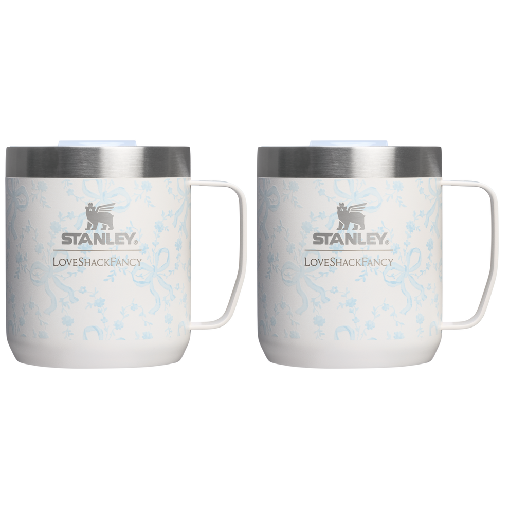 Stanley 1913 Stanley 1913 x LoveShackFancy Camp Mug Set 0.35L in Coquette Bow - Winter Ice
