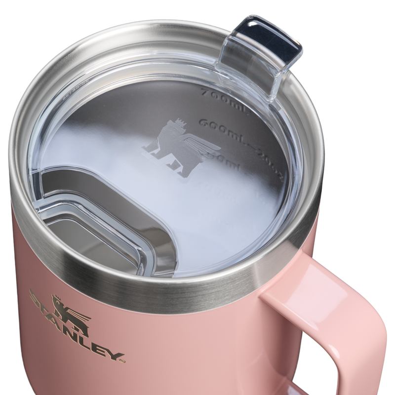 Stanley 1913 Everyday Suburban Mug 0.71L in Peach Rose Gloss | Lid Detailed View