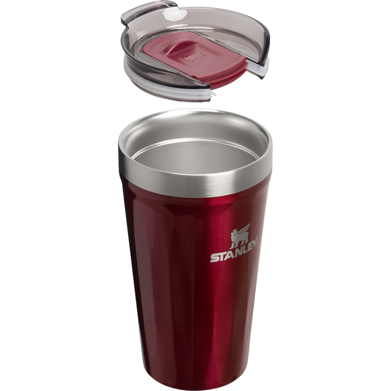 Stanley 1913 Everyday Textured Tumbler 0.47L in Garnet Shine | Cross Section View