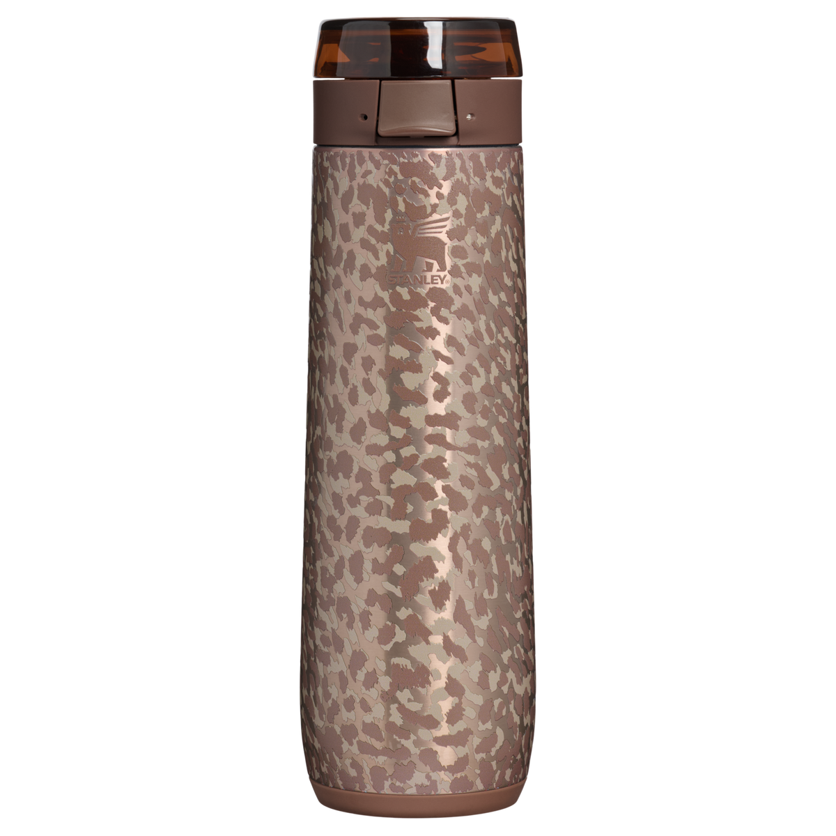 Stanley 1913 Flowstate™ Spring Bottle 0.59L in Pale Gold Leopard | Front View