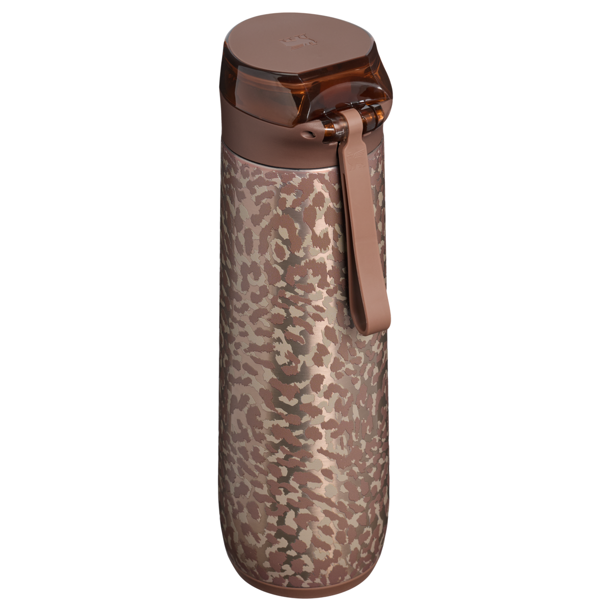 Stanley 1913 Flowstate™ Spring Bottle 0.59L in Pale Gold Leopard | Back View