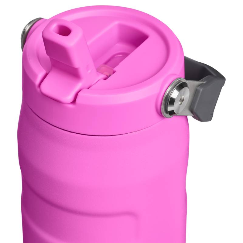 Stanley 1913 IceFlow™ Bottle Flip Straw 2.0 0.71L in Hot Pink | Lid Detailed View