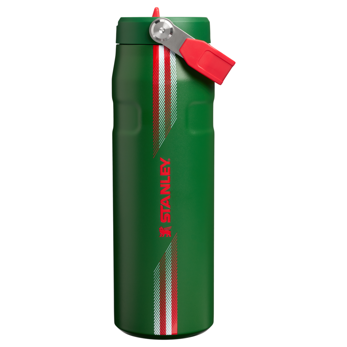 Stanley 1913 IceFlow™ Bottle Flip Straw 2.0 0.71L in Team Dark Green Red