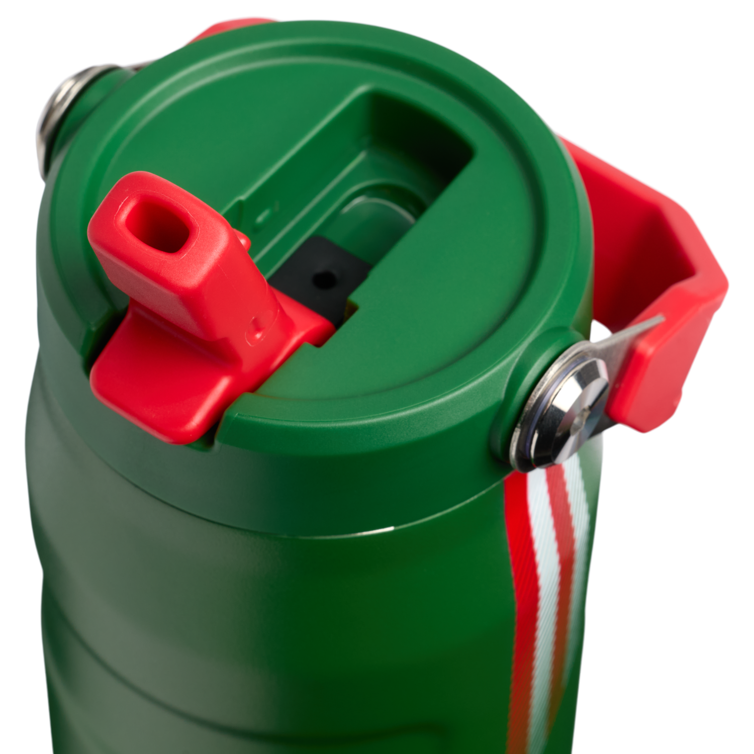 Stanley 1913 IceFlow™ Bottle Flip Straw 2.0 0.71L in Team Dark Green Red | View 1