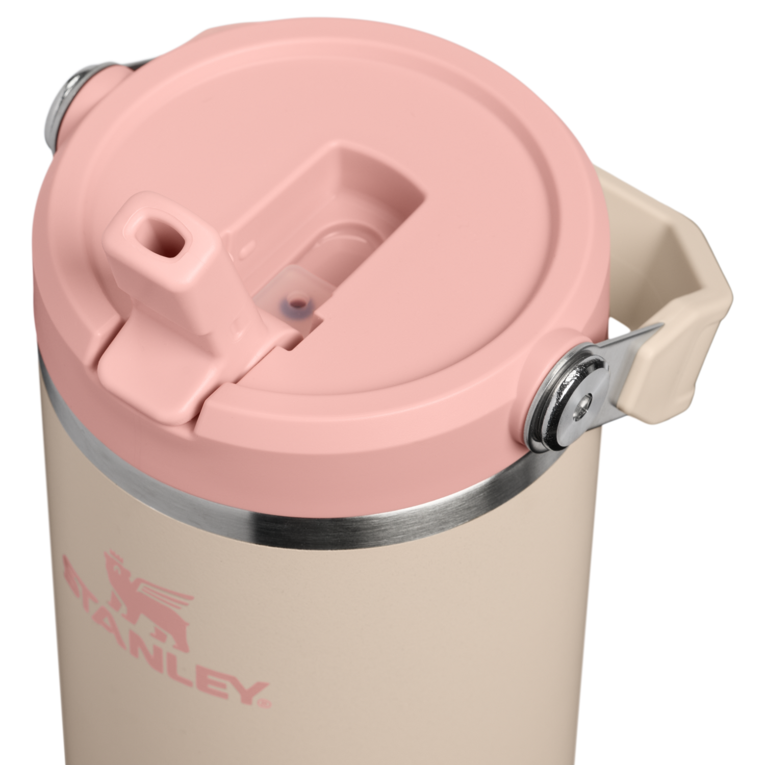 Stanley 1913 IceFlow™ Flip Straw 2.0 Tumbler 0.89L in Champagne | Lid Detailed View