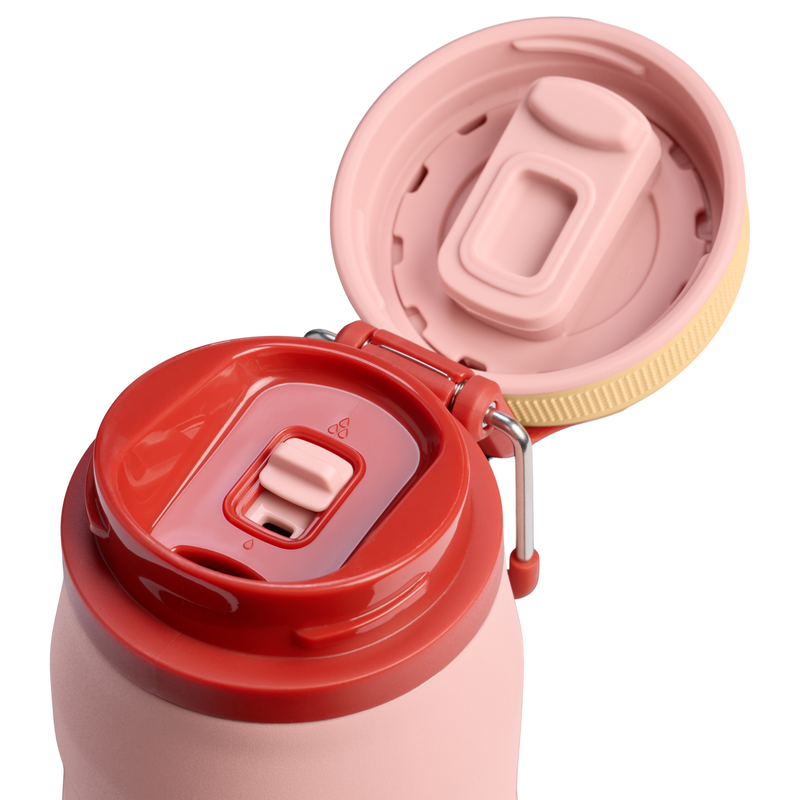 Stanley 1913 IceFlow™ Bottle Twist Flip 0.71L in Peach Rose | Lid Detailed View