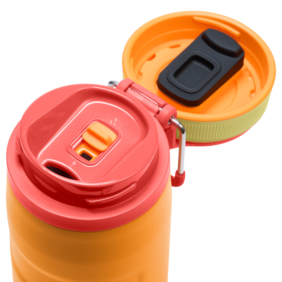 Stanley 1913 IceFlow™ Bottle Twist Flip 0.47L in Goldenrod Coral | Lid Detailed View