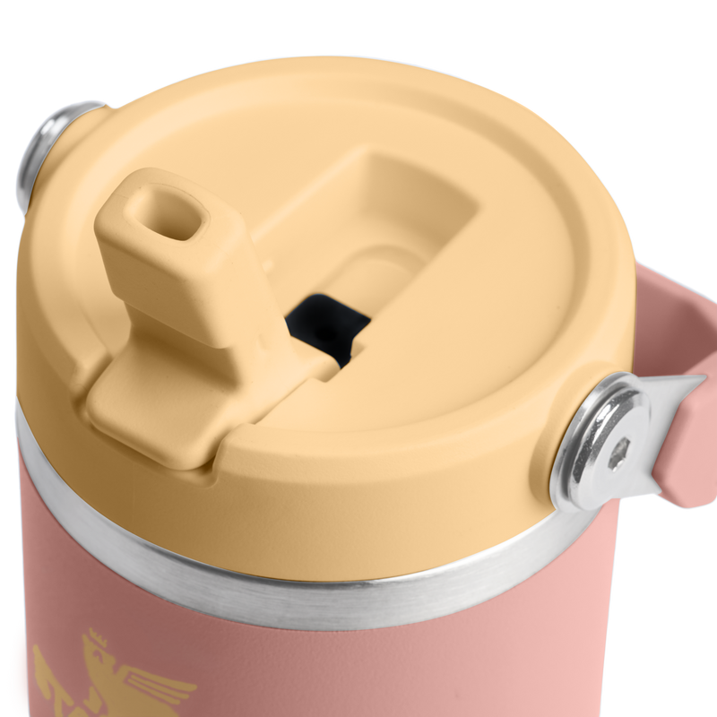 Stanley 1913 IceFlow™ Flip Straw 2.0 Tumbler 0.41L in Peach Rose | Lid Detailed View