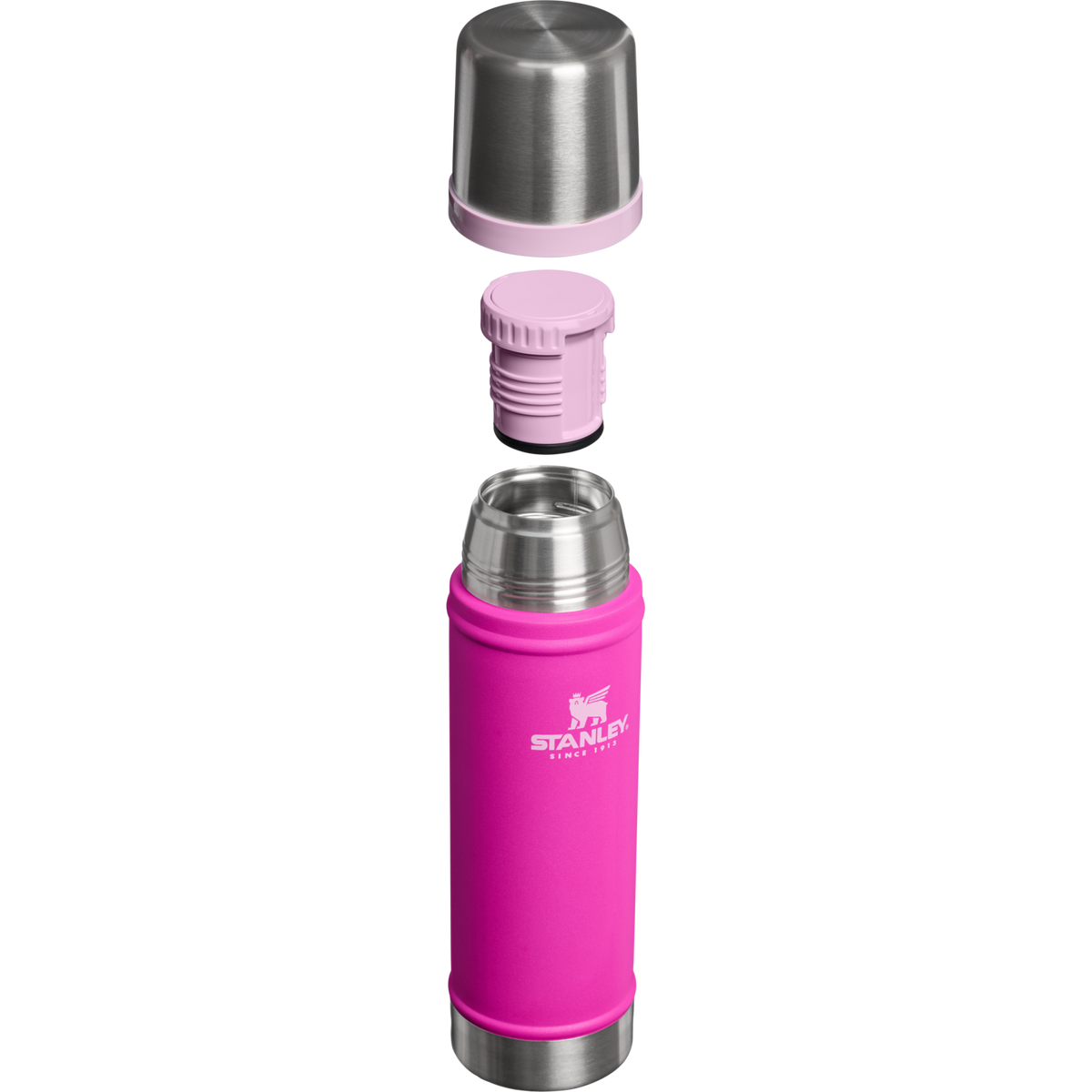 Stanley 1913 Classic Legendary Bottle 0.59L in Violet Blossom | Cross Section View