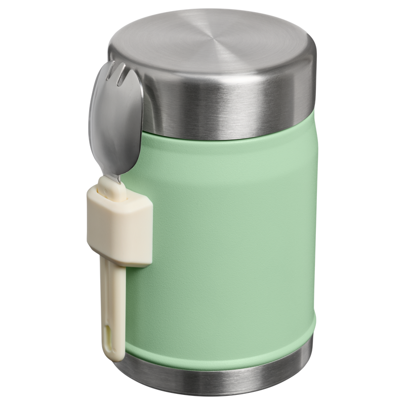 Stanley 1913 Legendary Food Jar + Spork 0.4L in Pistachio | Back View