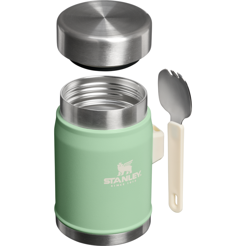 Stanley 1913 Legendary Food Jar + Spork 0.4L in Pistachio | Cross Section View