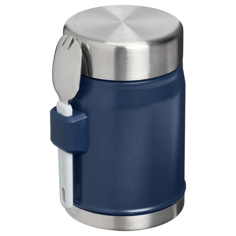 Stanley 1913 Legendary Food Jar + Spork 0.4L in Dark Navy | Back View