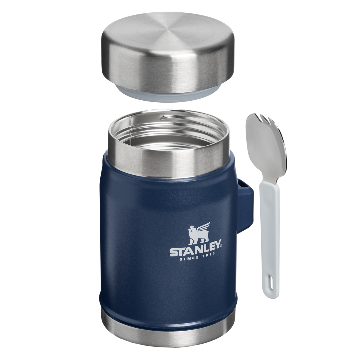 Stanley 1913 Legendary Food Jar + Spork 0.4L in Dark Navy