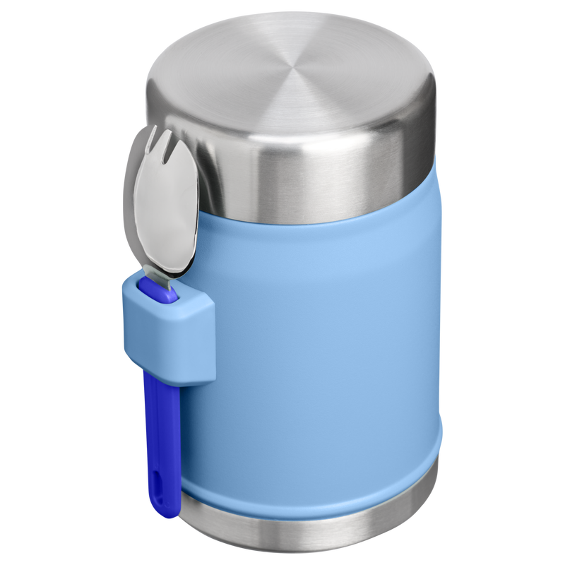 Stanley 1913 Legendary Food Jar + Spork 0.4L in Blue Sky | Back View