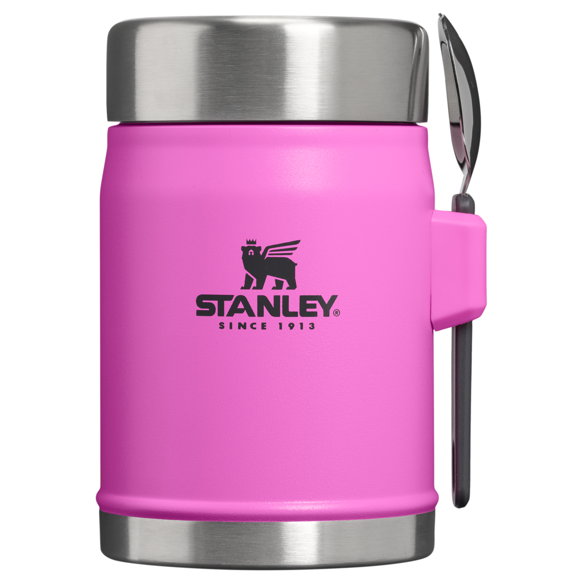 Stanley 1913 Legendary Food Jar + Spork 0.4L in Hot Pink