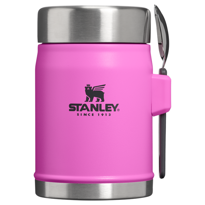 Stanley 1913 Legendary Food Jar + Spork 0.4L in Hot Pink