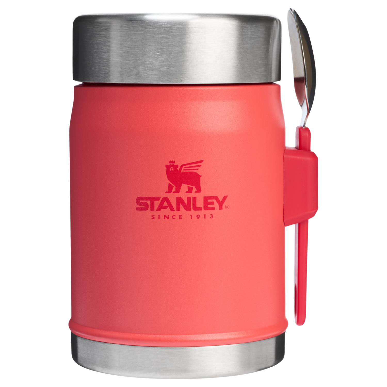Stanley 1913 Legendary Food Jar + Spork 0.4L in Hot Coral | View 1