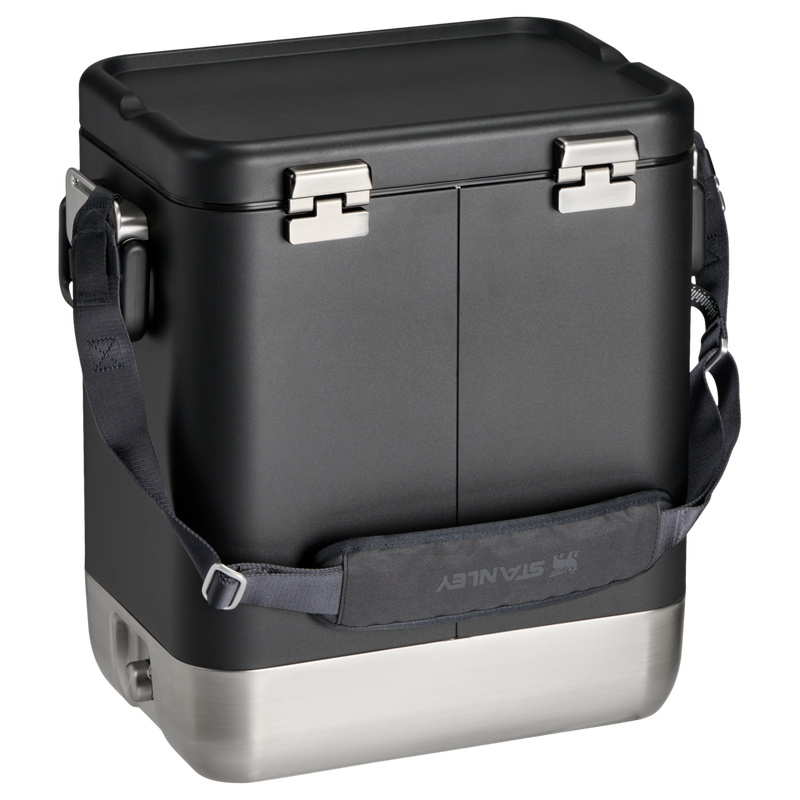 Stanley 1913 Lifted Spirits™ Steel Cooler 24.6L in Black | Back View
