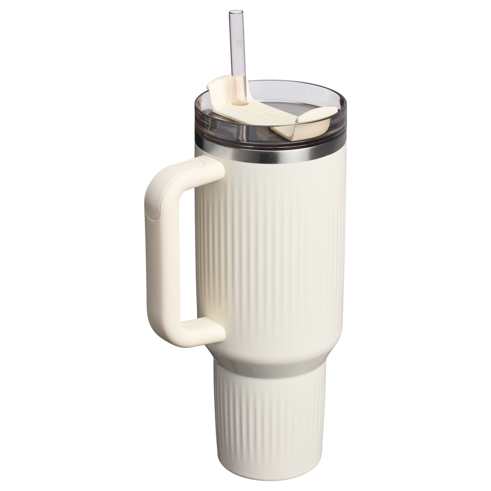Stanley 1913 Quencher® H2.0 Fluted Tumbler in Cream Gloss