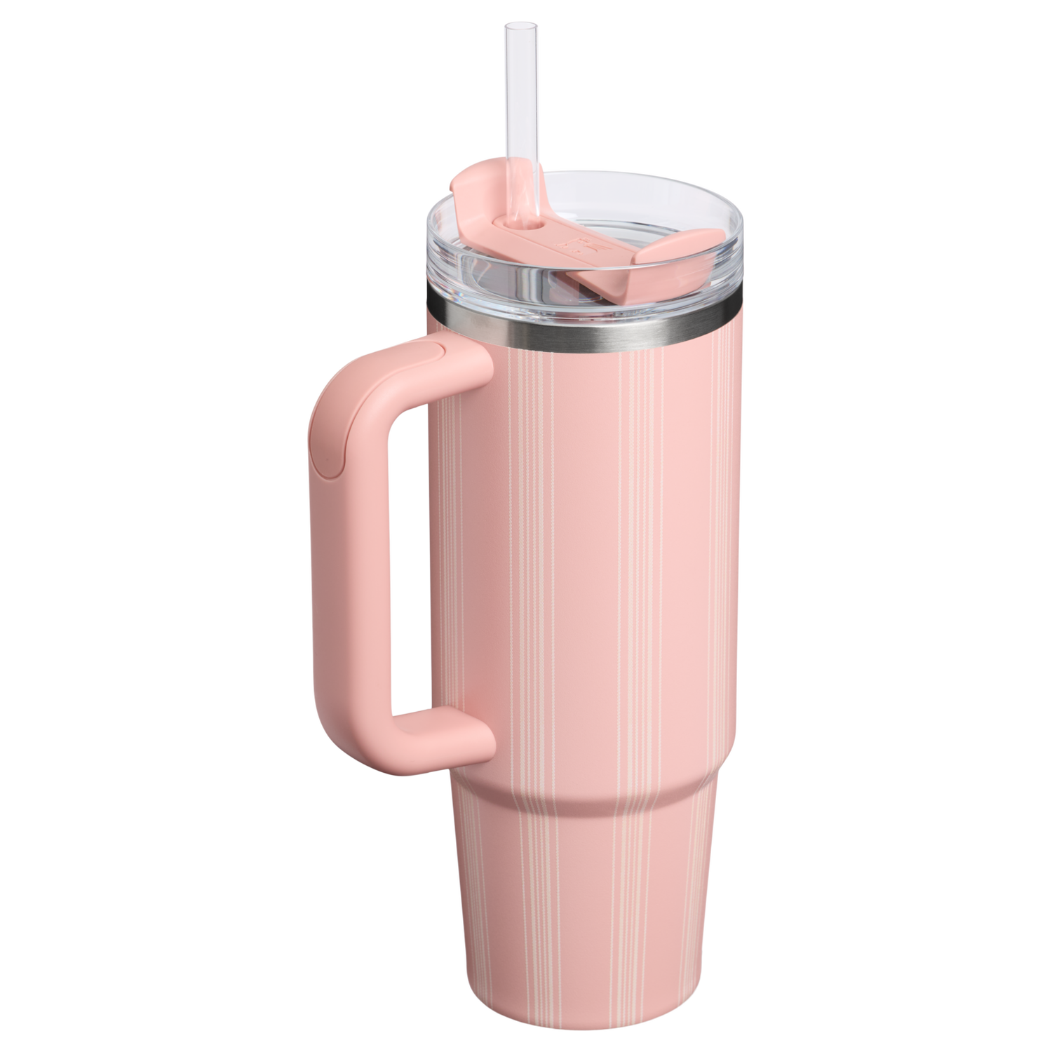 Stanley 1913 Quencher® H2.0 FlowState™ Tumbler 0.89L in Peach Rose Picnic Stripe | View 2