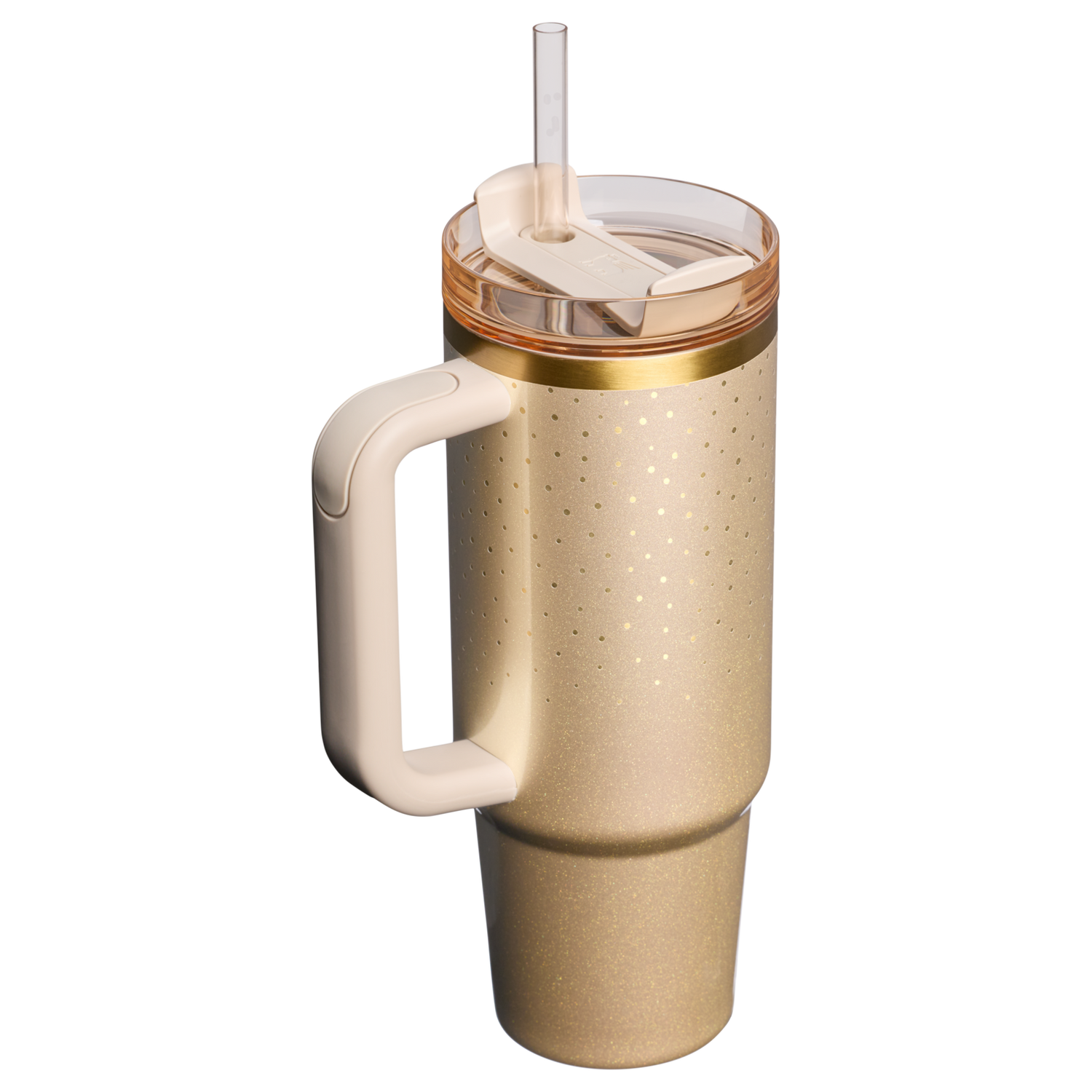 Stanley 1913 Quencher® H2.0 FlowState™ Tumbler 0.89L in Prosecco Shimmer | View 2