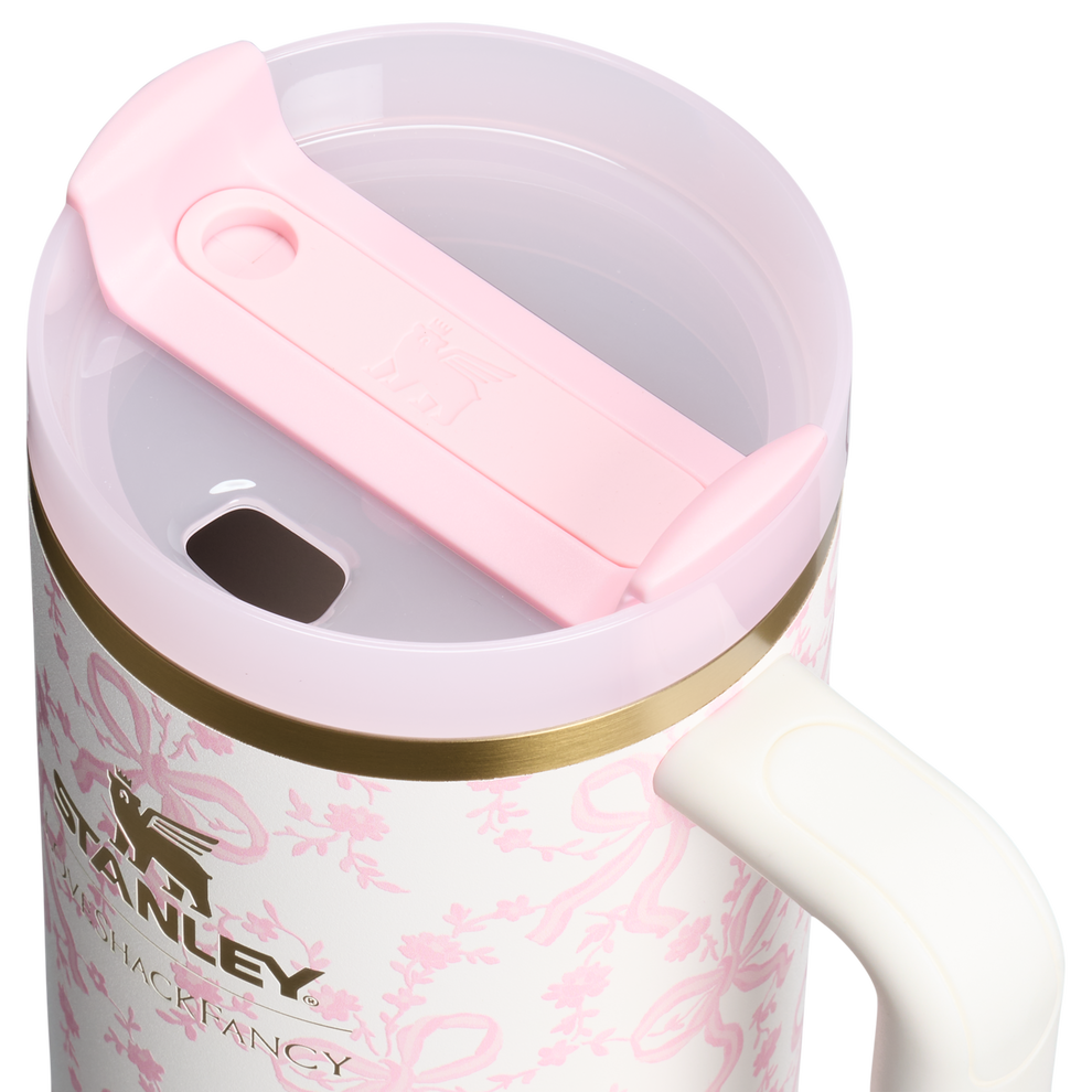 Stanley 1913 Stanley 1913 x LoveShackFancy Quencher® H2.0 FlowState™ Tumbler 1.18L in Coquette Bow - Chantilly