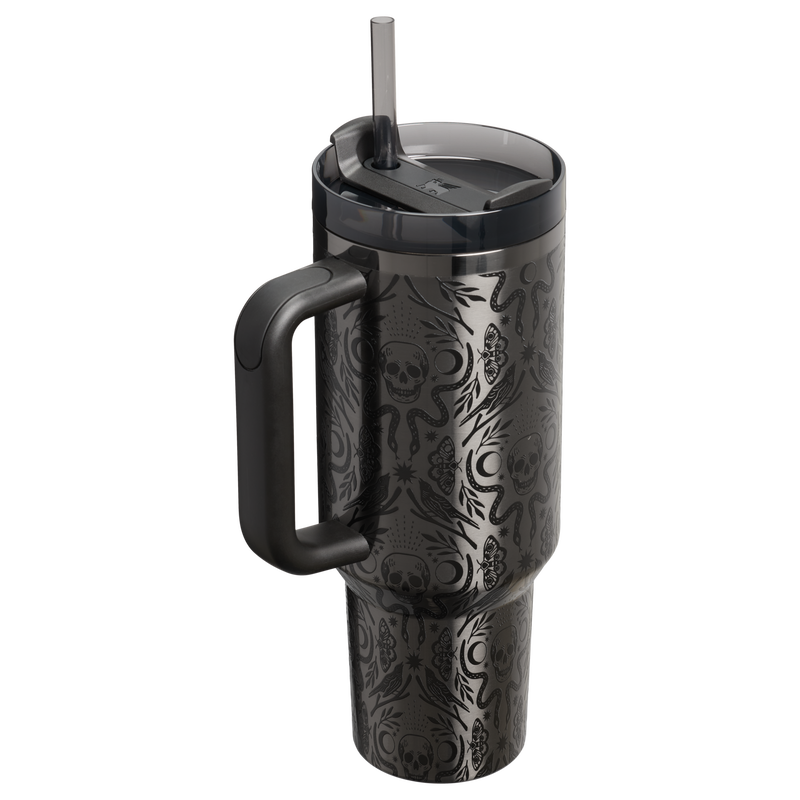 Stanley 1913 Quencher® H2.0 FlowState™ Tumbler 1.18L in Deadly Damask | Back View